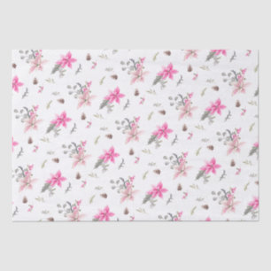 Weihnachtsgebäck und Blume im Wasser Seidenpapier