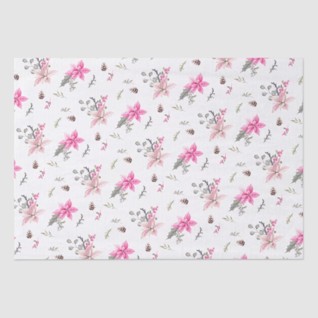 Weihnachtsgebäck und Blume im Wasser Seidenpapier (Vorderseite)