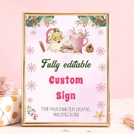 Weihnachtsgebäck Weihnachts Party Tafelschild Poster