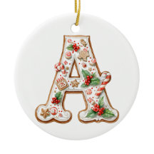 Weihnachtsgebäck-Weihnachtsalphabet Buchstabe A Fe