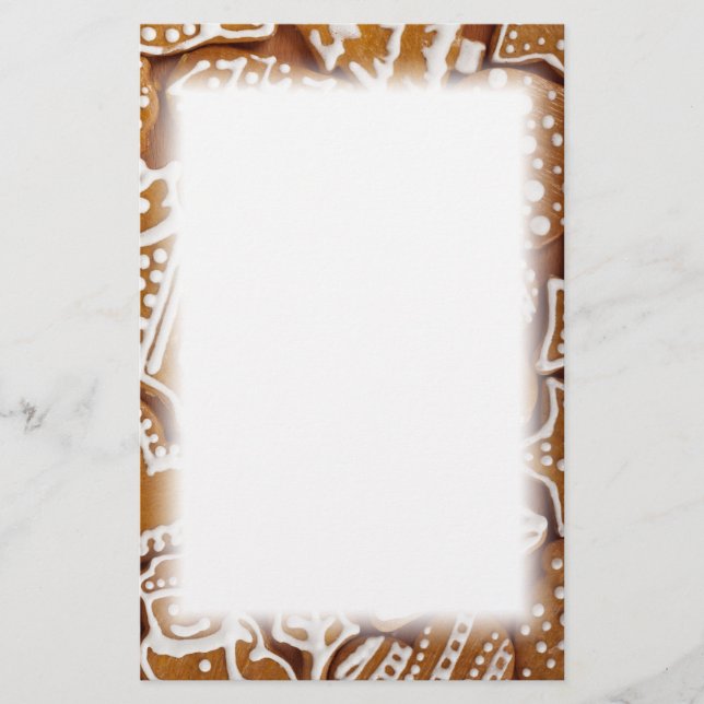 Weihnachtsgebäck Weihnachtskekse Briefpapier (Vorderseite)