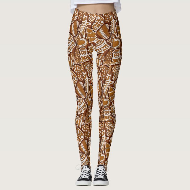 Weihnachtsgebäck Weihnachtskekse Leggings (Vorderseite)