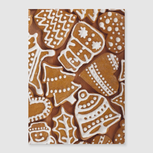 Weihnachtsgebäck Weihnachtskekse Magnetkarte (Vorderseite)