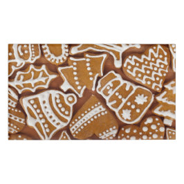 Weihnachtsgebäck Weihnachtskekse Namenschild