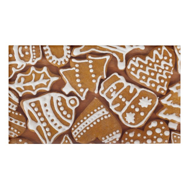 Weihnachtsgebäck Weihnachtskekse Namenschild (Vorderseite)