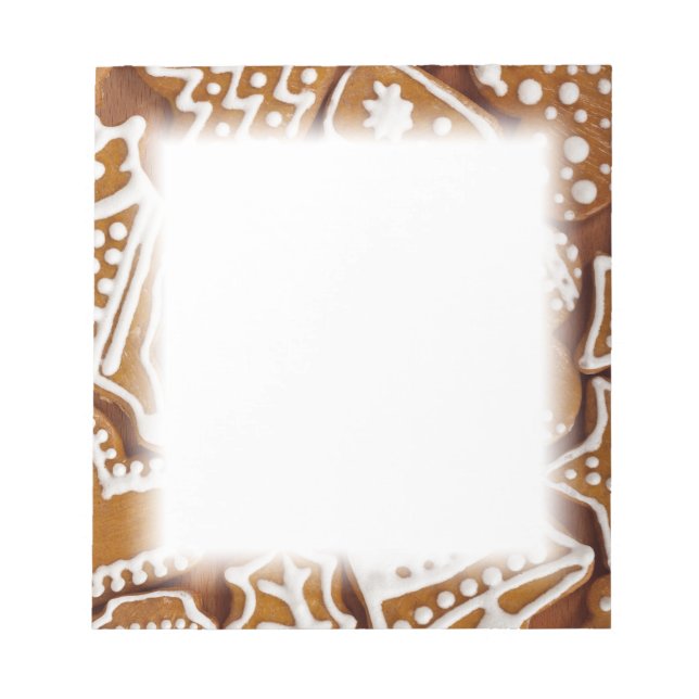 Weihnachtsgebäck Weihnachtskekse Notizblock (Vorderseite)