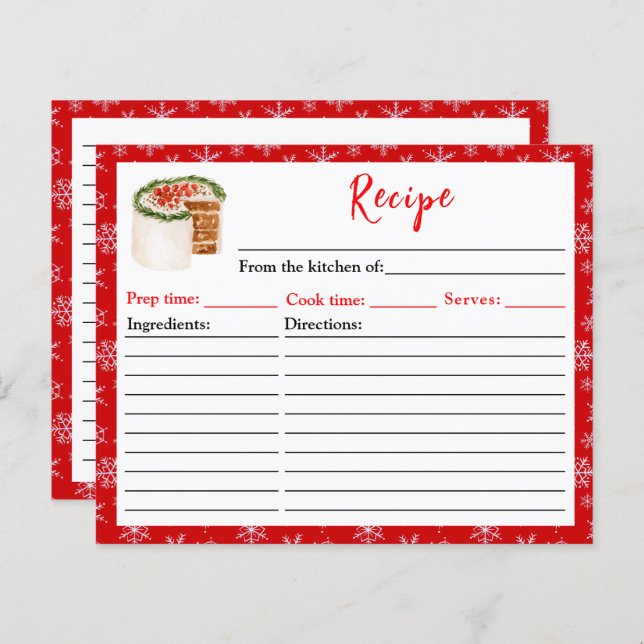 Weihnachtsgebäck Weihnachtskuchen Rezept (Vorne/Hinten)