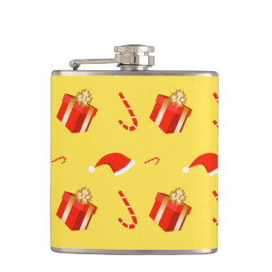 Weihnachtsgebäck Weihnachtsmannmütze Flachmann