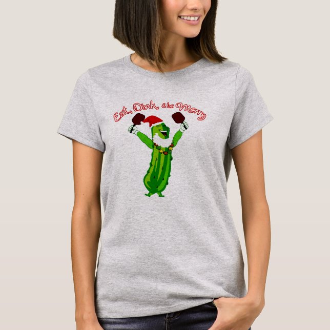 Weihnachtsgebäck Weihnachtsmannmütze Picknick T-Shirt (Vorderseite)