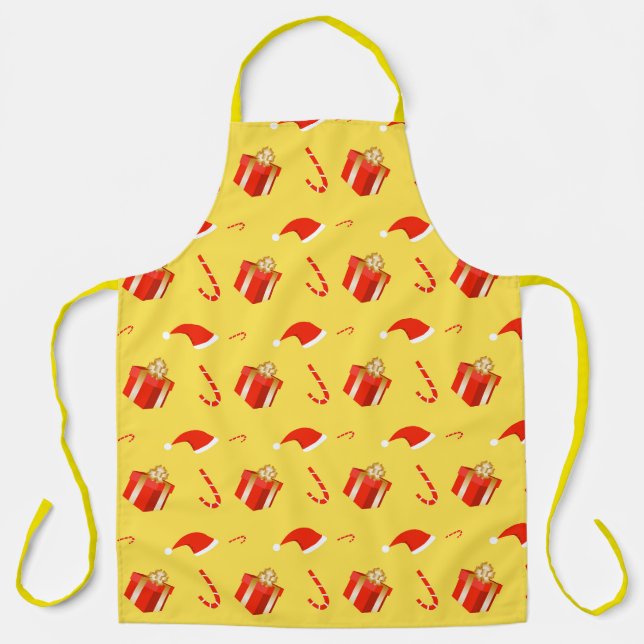 Weihnachtsgebäck Weihnachtsmannmütze Schürze (Vorderseite)