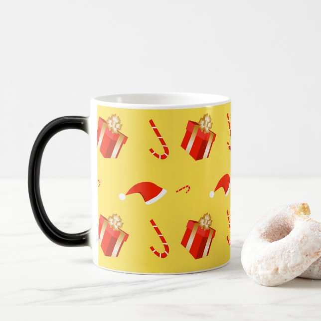 Weihnachtsgebäck Weihnachtsmannmütze Verwandlungstasse (Mit Donut)