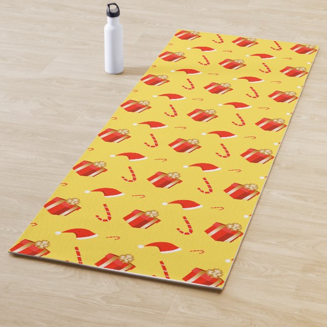 Weihnachtsgebäck Weihnachtsmannmütze Yogamatte (Beispiel)