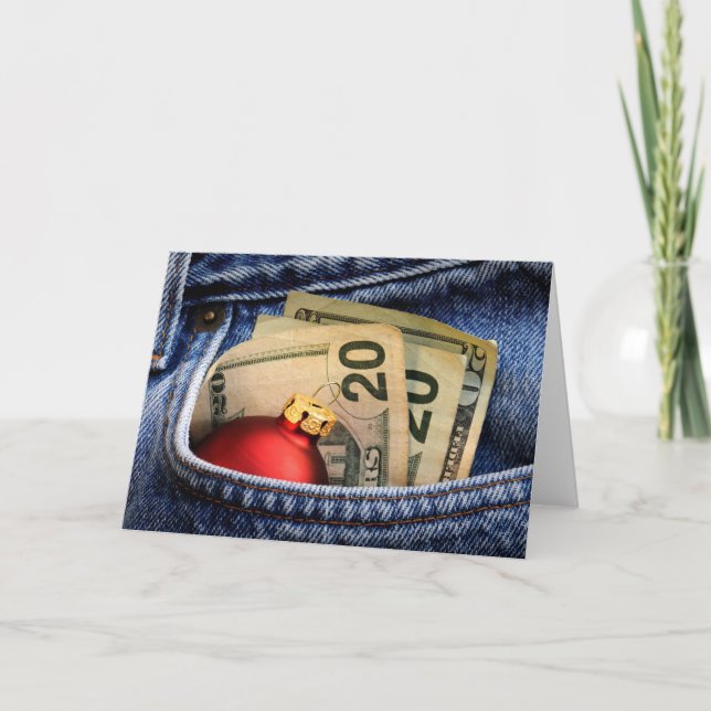 Weihnachtsgeben Feiertagskarte (Vorderseite)