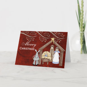 Weihnachtsgebete Feiertagskarte