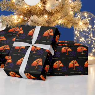 Weihnachtsgebete schwarz geschenkpapier