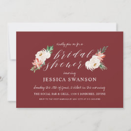 Weihnachtsgebirge Brautparty Einladung