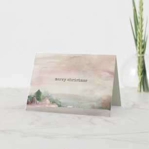 Weihnachtsgebirge Feiertagskarte