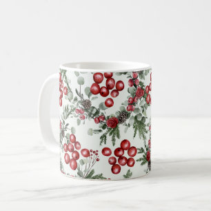 Weihnachtsgebirgsmuster Kaffeetasse