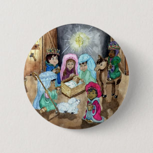 WeihnachtsGeburt Christi Button