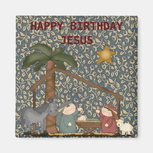 WeihnachtsGeburt Christis-Szenen-Baby-Jesus-Magnet Magnet