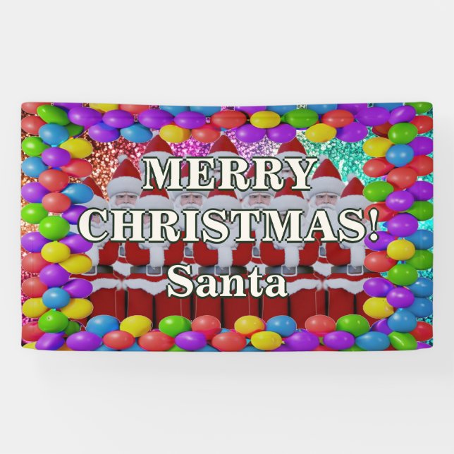 Weihnachtsgeburt Personalisierter Charakter Banner (Horizontal)
