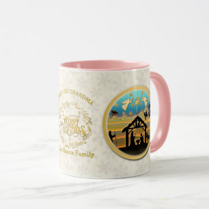 Weihnachtsgeburt und Liebe dich Oma Tasse