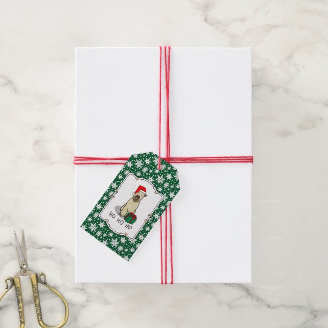 Weihnachtsgeburt (Weiß 1b2) Niedlich Geschenkanhänger (Mit Garn)