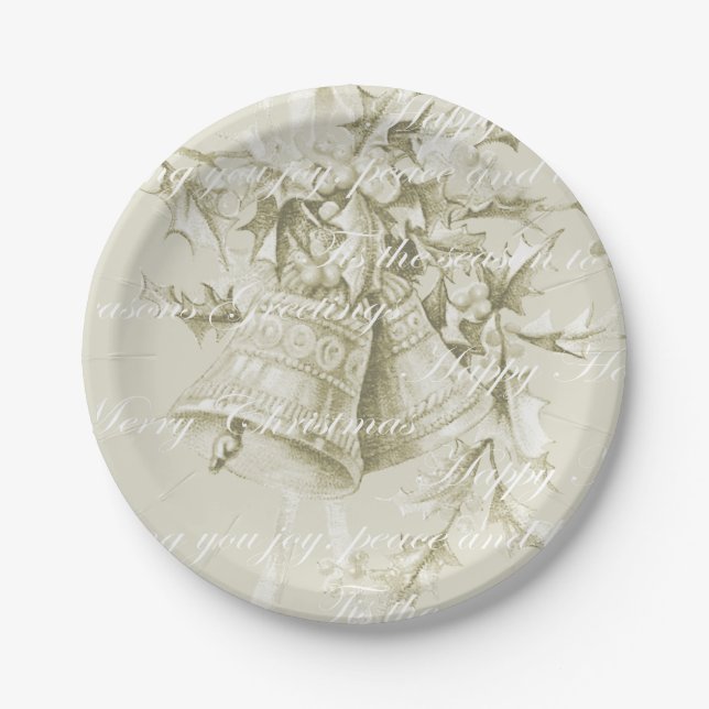 Weihnachtsgeburtspasseln neutral pappteller (Vorderseite)