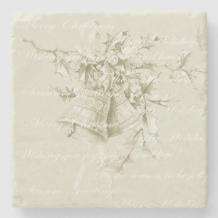 Weihnachtsgeburtspasseln neutral steinuntersetzer