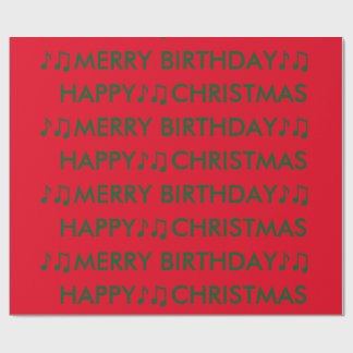 Weihnachtsgeburtstag Geschenkpapier