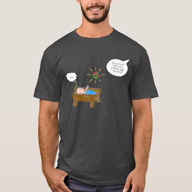 Weihnachtsgeburtstag T-Shirt (Vorderseite)