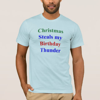 Weihnachtsgeburtstags-Donner T-Shirt