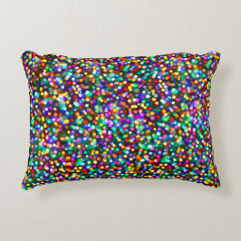 Weihnachtsgeburtstags-glückliche Lichter Zierkissen