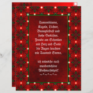 Weihnachtsgedicht Deutsch , Text hinzufügen