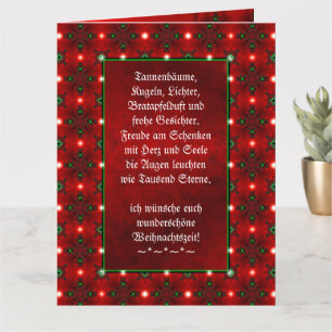 Weihnachtsgedicht Deutsch , Text hinzufügen Karte