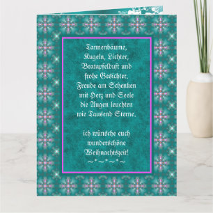 Weihnachtsgedicht Deutsch , Text hinzufügen Karte