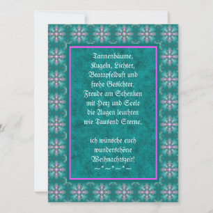 Weihnachtsgedicht Deutsch , Text hinzufügen Karte