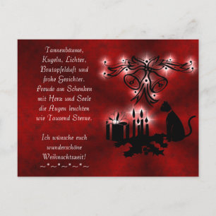 Weihnachtsgedicht Deutsch , Text hinzufügen Postkarte
