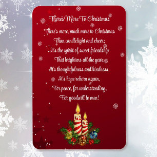 Weihnachtsgedicht Freundschaft Geschenk 4 x 6 Magnet