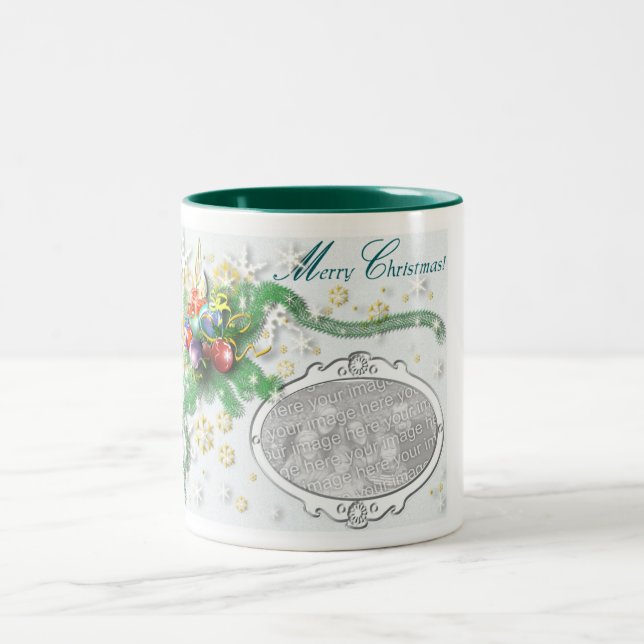 Weihnachtsgefühl Zweifarbige Tasse (Mittel)