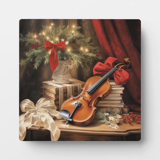 Weihnachtsgeigenmusik Fotoplatte (Vorderseite)