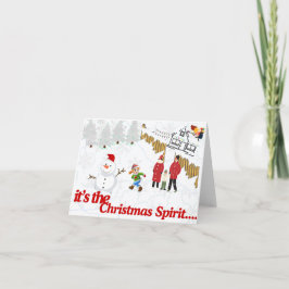 Weihnachtsgeist 2024 dankeskarte