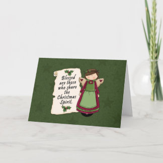 Weihnachtsgeist Feiertagskarte