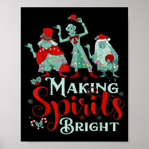 Weihnachtsgeist hell machen Retro-Weihnachtsbewegu Poster