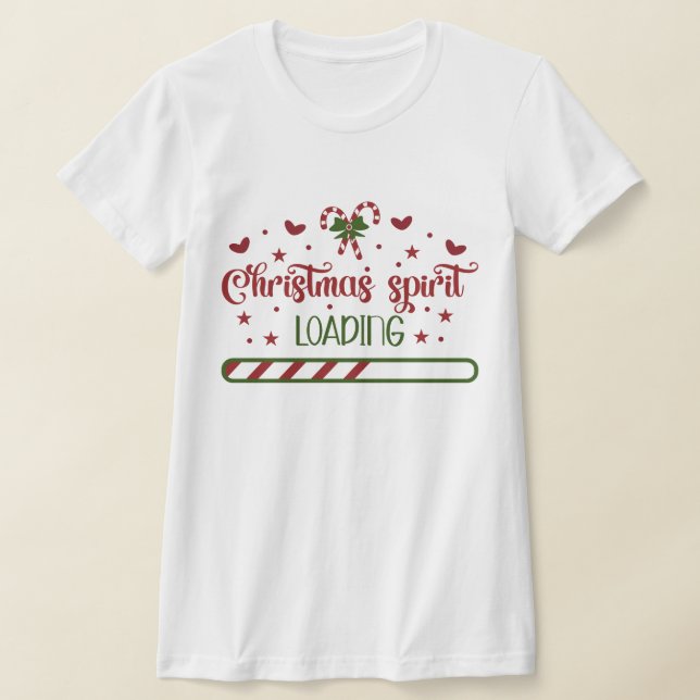 Weihnachtsgeist Loading Funny Holiday T-Shirt (Ablage )