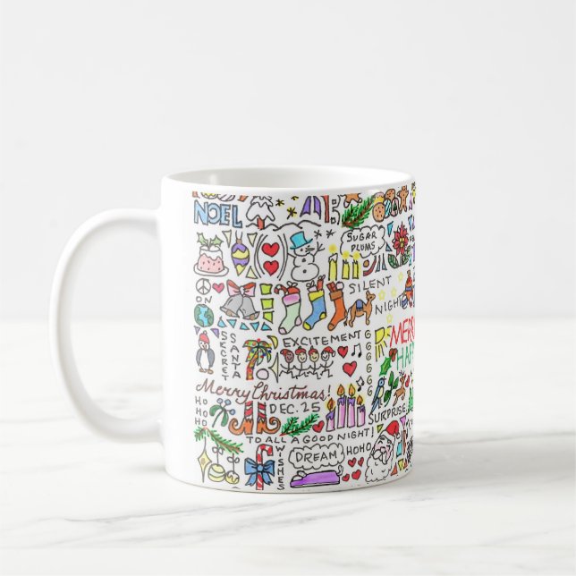 Weihnachtsgeist-Tasse Kaffeetasse (Links)
