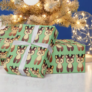 Weihnachtsgeist von Santas Hirschen Geschenkpapier