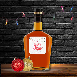 Weihnachtsgeister Benutzername mit Weihnachtslicht Quadratischer Aufkleber