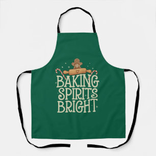 Weihnachtsgeister hell backen Lustiger Weihnachtsb Schürze