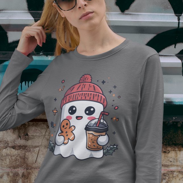 Weihnachtsgeister-Ice-Kaffee T-Shirt (Von Creator hochgeladen)